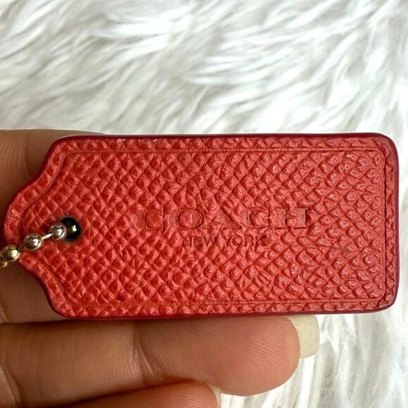 1.5" COACH  Fob Bag Charm Hang tag Hangtag - Picture 1 of 2